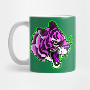 Purple tiger head Mug
